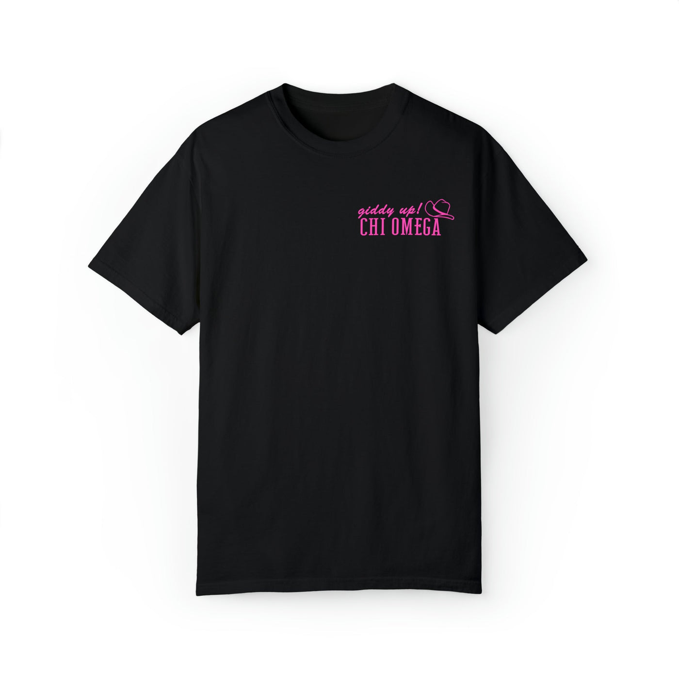 Chi Omega Country Western Pink Sorority T-shirt