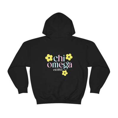 Chi Omega Flower Sweatshirt, Chi O Sorority Hoodie