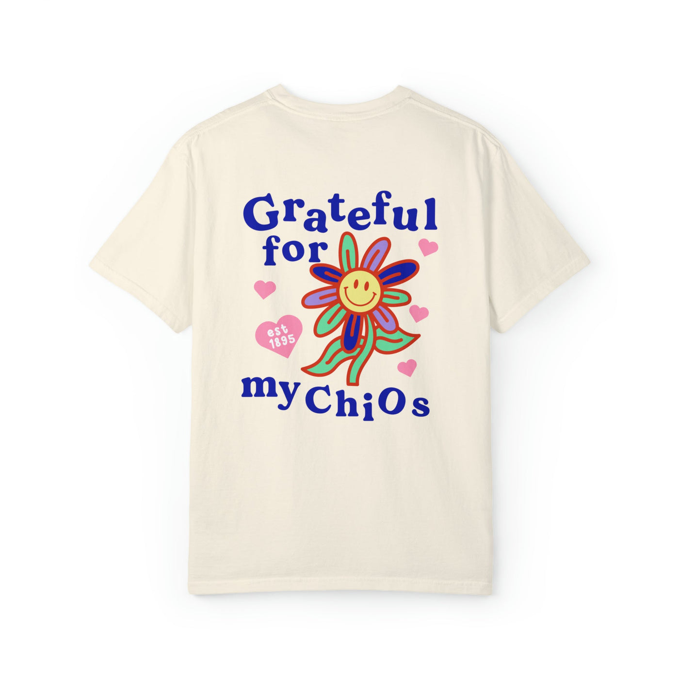 Chi Omega Grateful Flower Sorority T-shirt