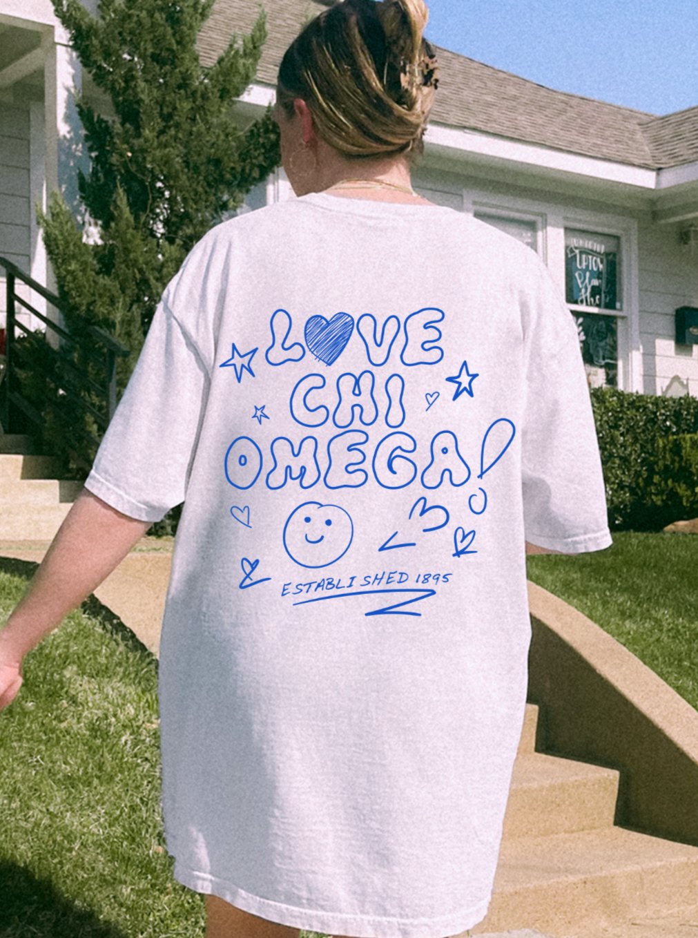 Chi Omega Love Doodle Sorority T-shirt