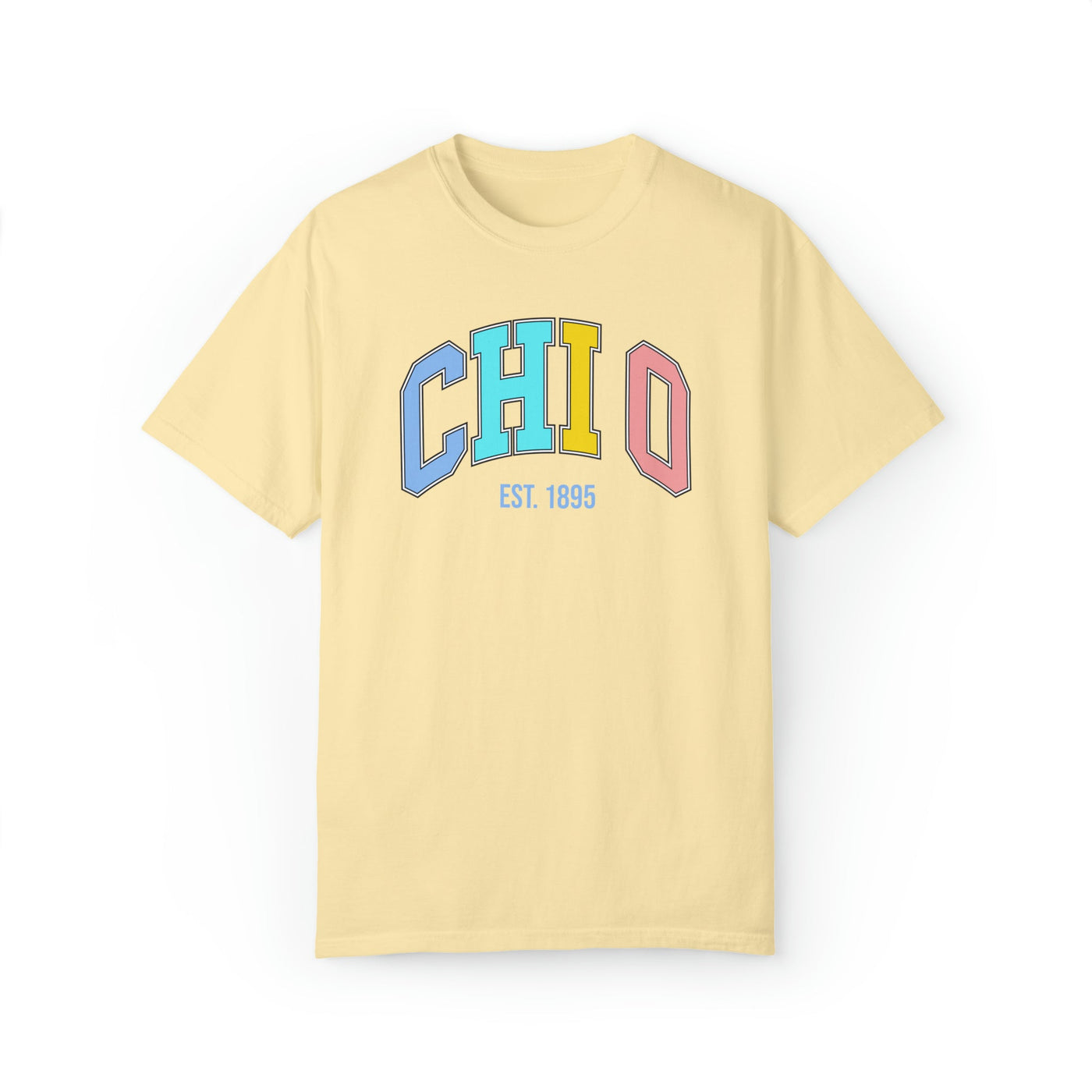 Chi Omega Pastel Varsity Sorority T-shirt