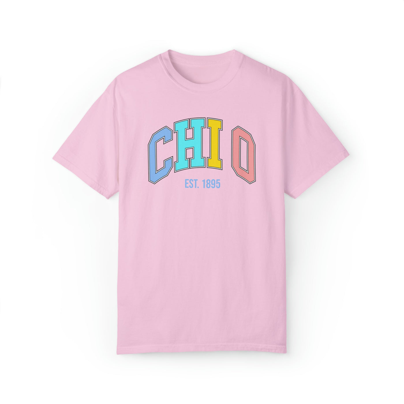 Chi Omega Pastel Varsity Sorority T-shirt