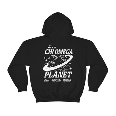 Chi Omega Planet Hoodie | Be Kind to the Planet Trendy Sorority Hoodie