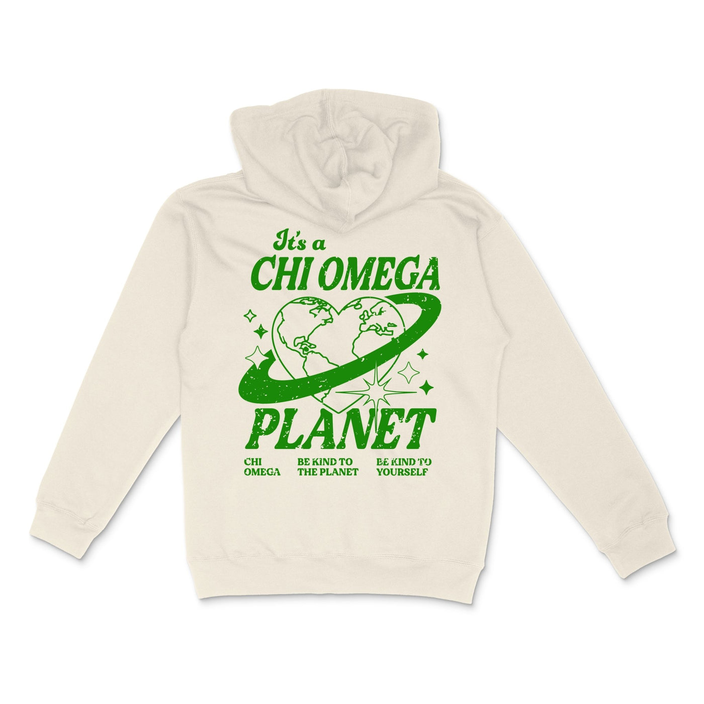 Chi Omega Planet Hoodie | Be Kind to the Planet Trendy Sorority Sweatshirt