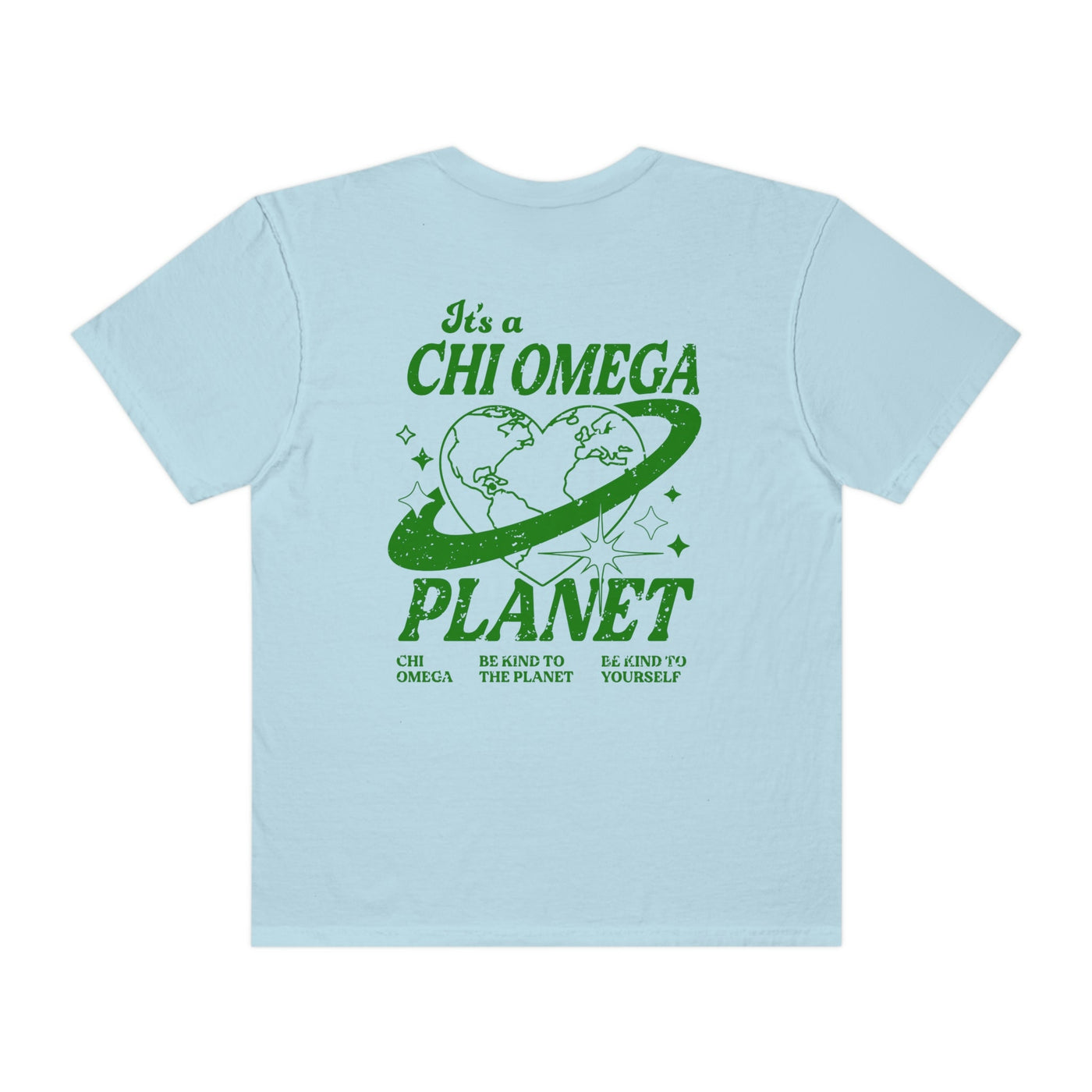 Chi Omega Planet T-shirt | Be Kind to the Planet Trendy Sorority shirt