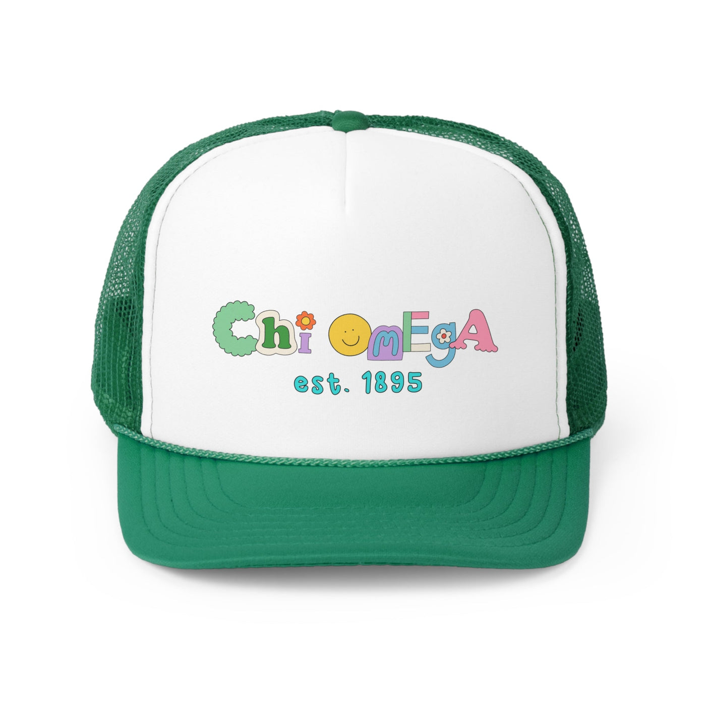 Chi Omega Scrabble Doodle Foam Trucker Hat