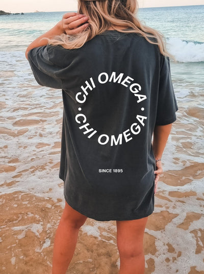 Chi Omega Simple Circle Sorority T-shirt