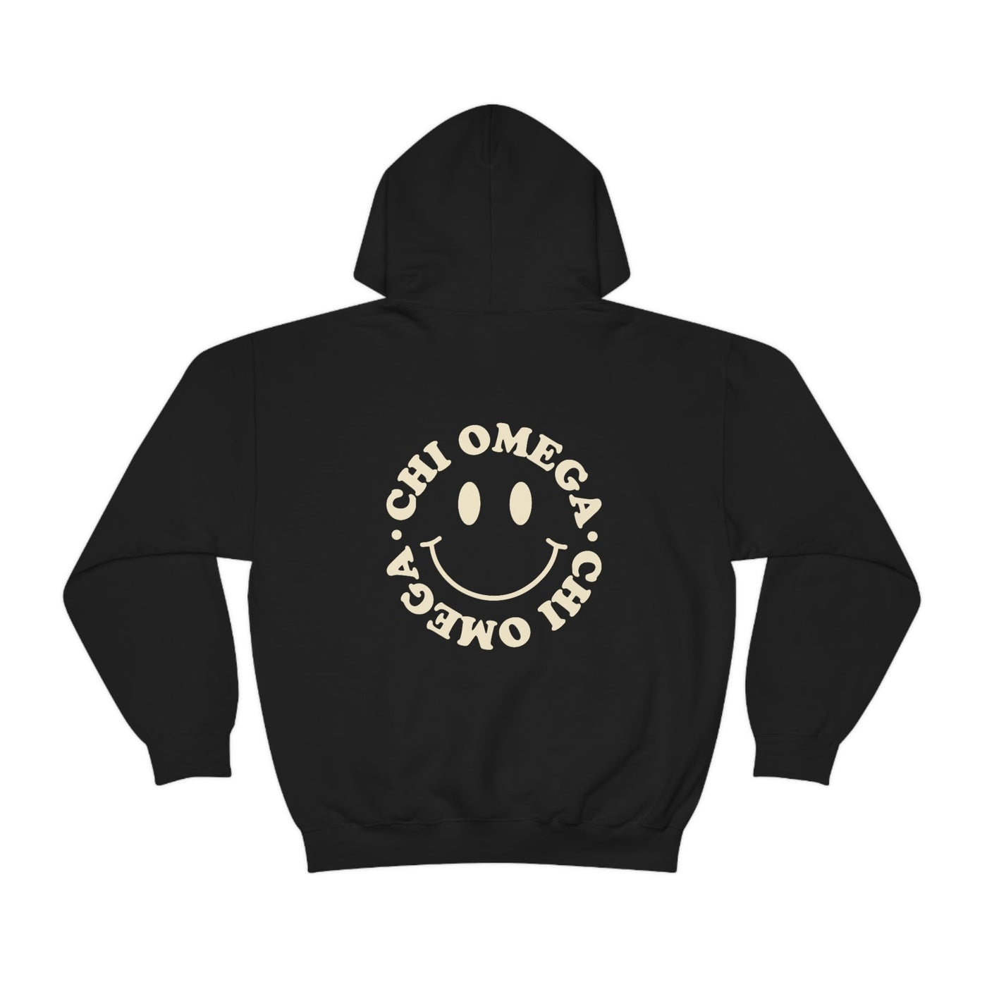 Chi Omega Smiley Sorority Sweatshirt | Trendy Chi O Custom Sorority Hoodie