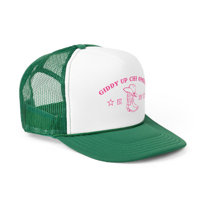 Chi Omega Trendy Western Trucker Hat