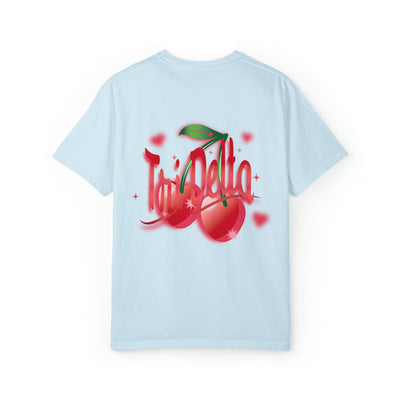 Delta Delta Delta Cherry Airbrush Sorority T-shirt