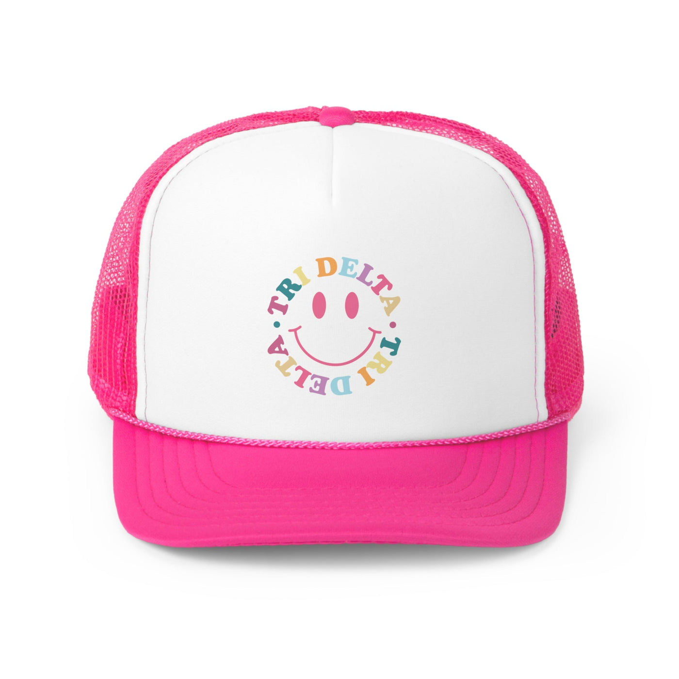 Delta Delta Delta Colorful Smile Foam Trucker Hat