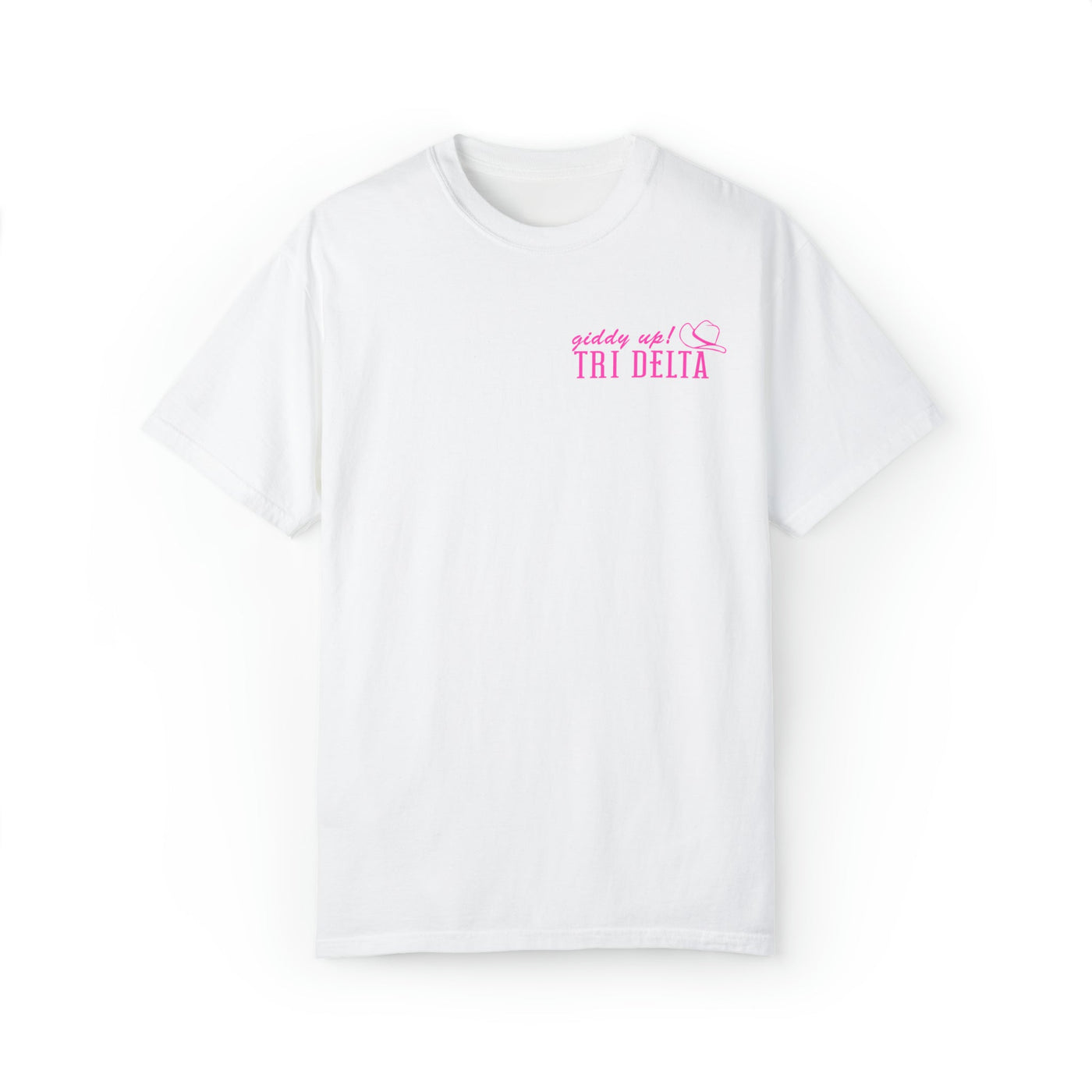 Delta Delta Delta Country Western Pink Sorority T-shirt
