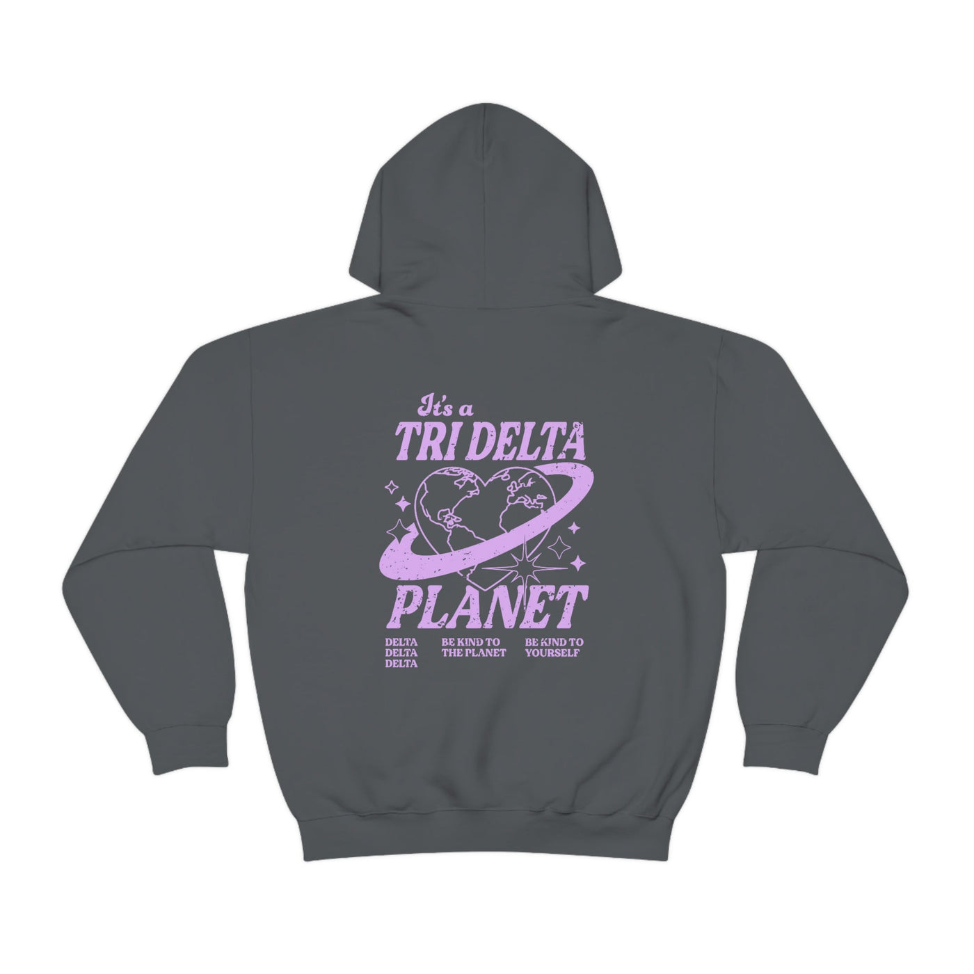 Delta Delta Delta Planet Hoodie | Be Kind to the Planet Trendy Sorority Hoodie