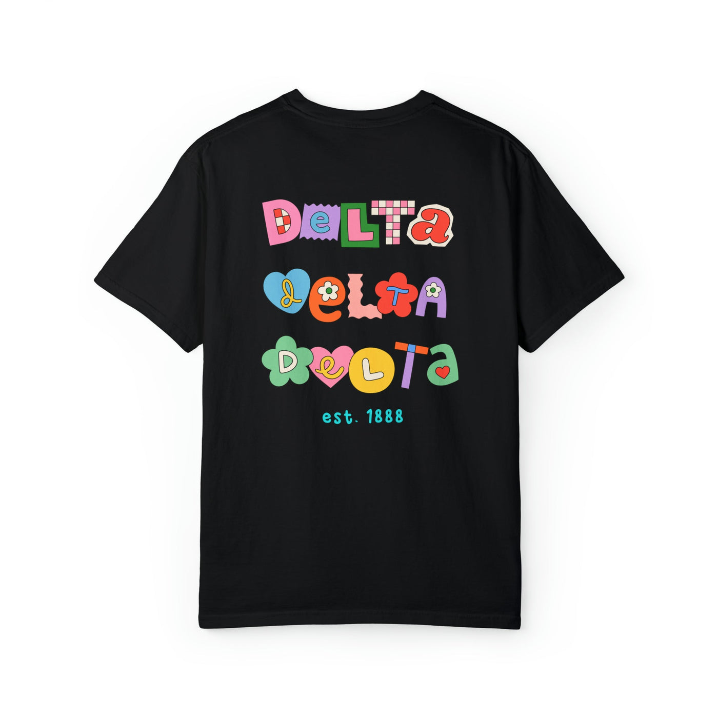Delta Delta Delta Scrapbook Sorority Comfy T-shirt