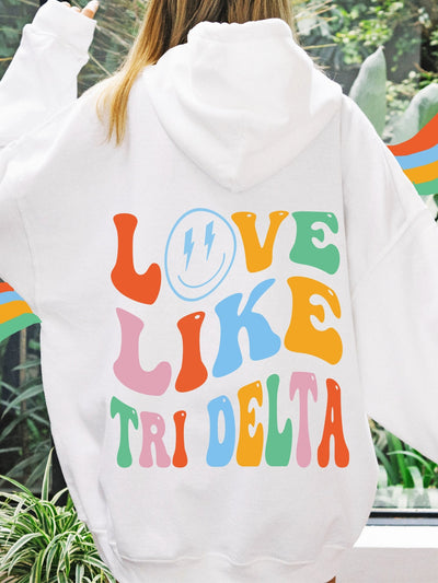 Delta Delta Delta Soft Sorority Sweatshirt | Love Like Tri Delta Sorority Hoodie
