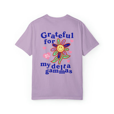 Delta Gamma Grateful Flower Sorority T-shirt