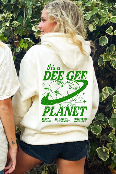 Delta Gamma Planet Hoodie | Be Kind to the Planet Trendy Sorority Sweatshirt