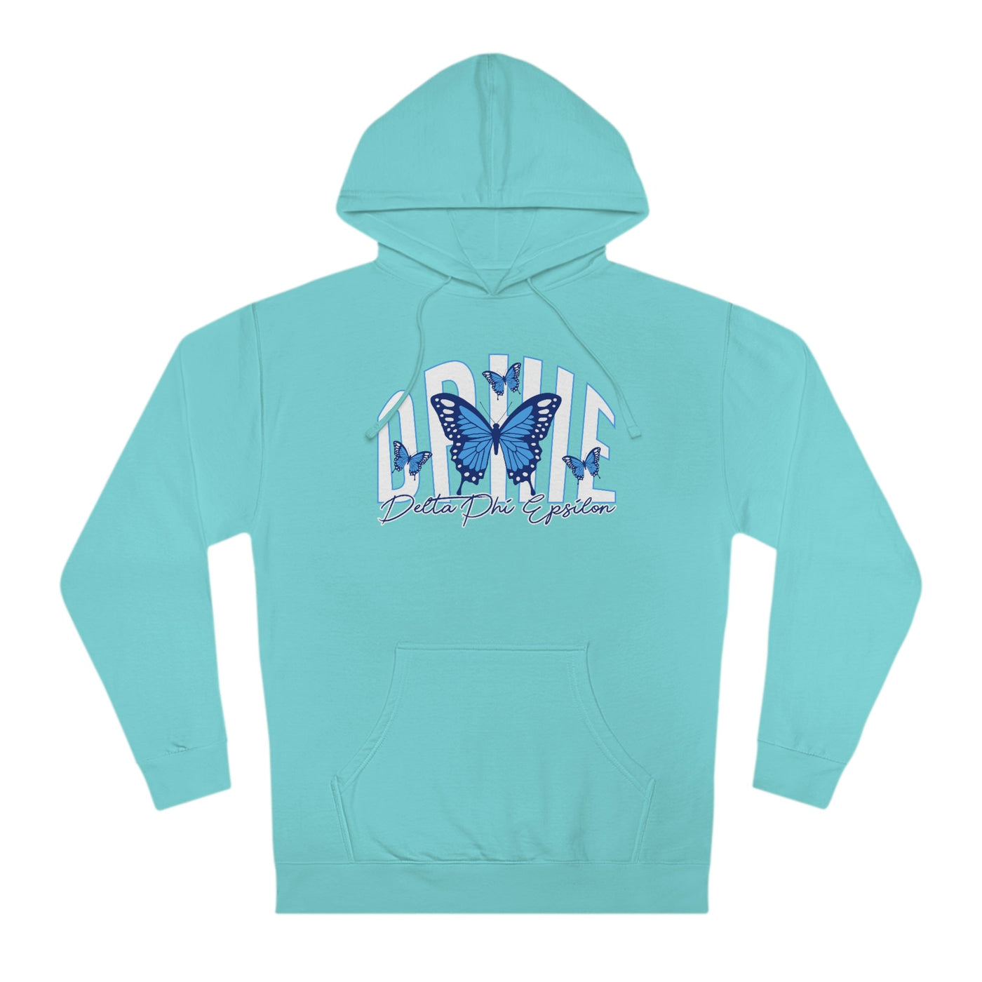 Delta Phi Epsilon Baby Blue Butterfly Cute Sorority Sweatshirt