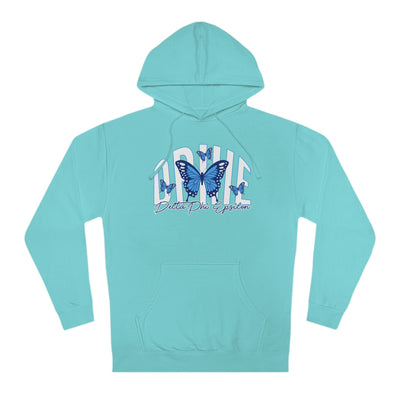 Delta Phi Epsilon Baby Blue Butterfly Cute Sorority Sweatshirt