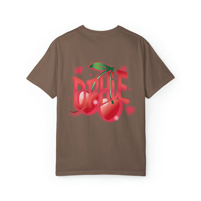Delta Phi Epsilon Cherry Airbrush Sorority T-shirt