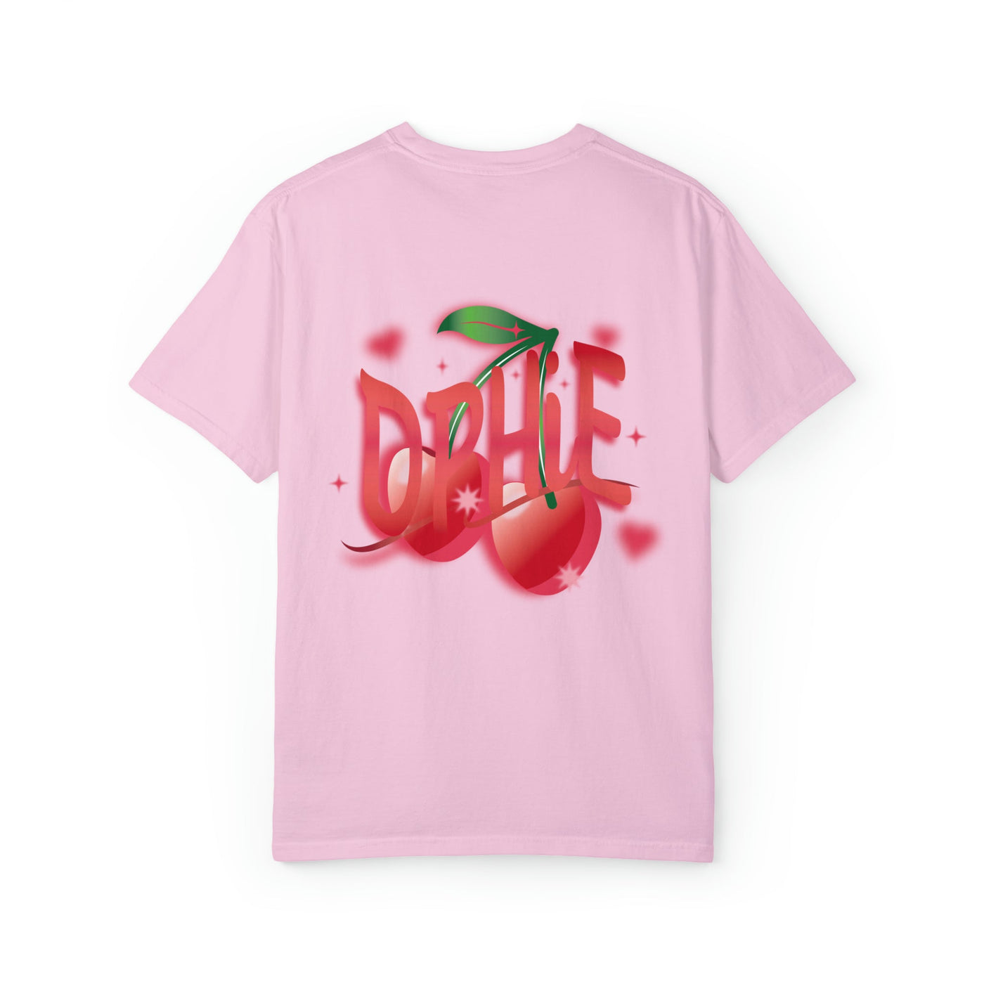 Delta Phi Epsilon Cherry Airbrush Sorority T-shirt