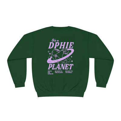 Delta Phi Epsilon Crewneck Sweatshirt | Be Kind to the Planet Trendy Sorority Crewneck