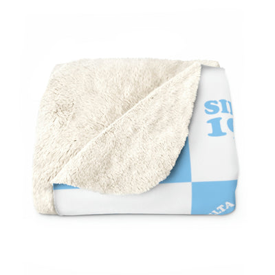 Delta Phi Epsilon Fluffy Blanket | DPhiE Cozy Sherpa Sorority Blanket