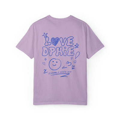 Delta Phi Epsilon Love Doodle Sorority T-shirt
