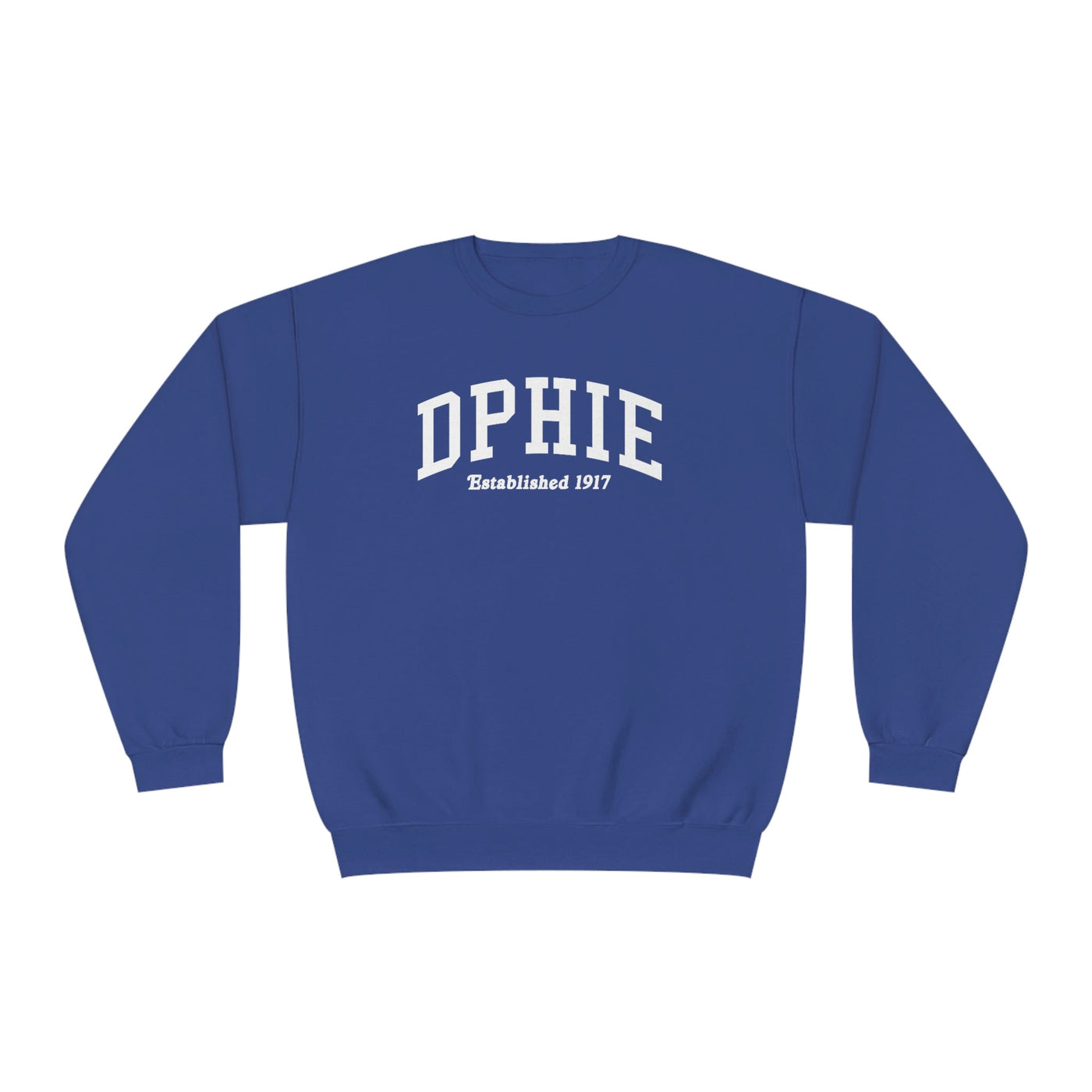 Delta Phi Epsilon Sorority Varsity College DPhiE Crewneck Sweatshirt