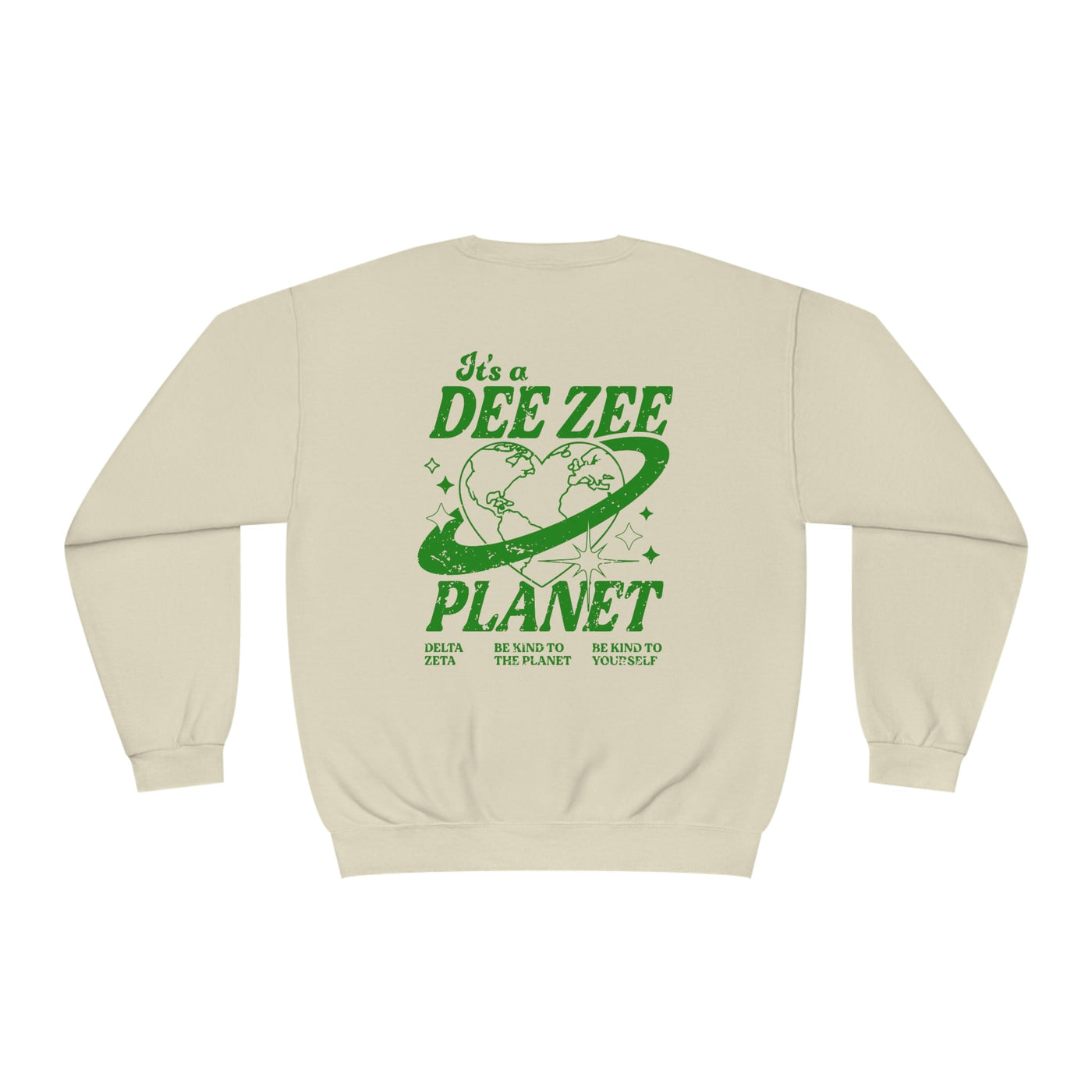 Delta Zeta Crewneck Sweatshirt | Be Kind to the Planet Trendy Sorority Crewneck