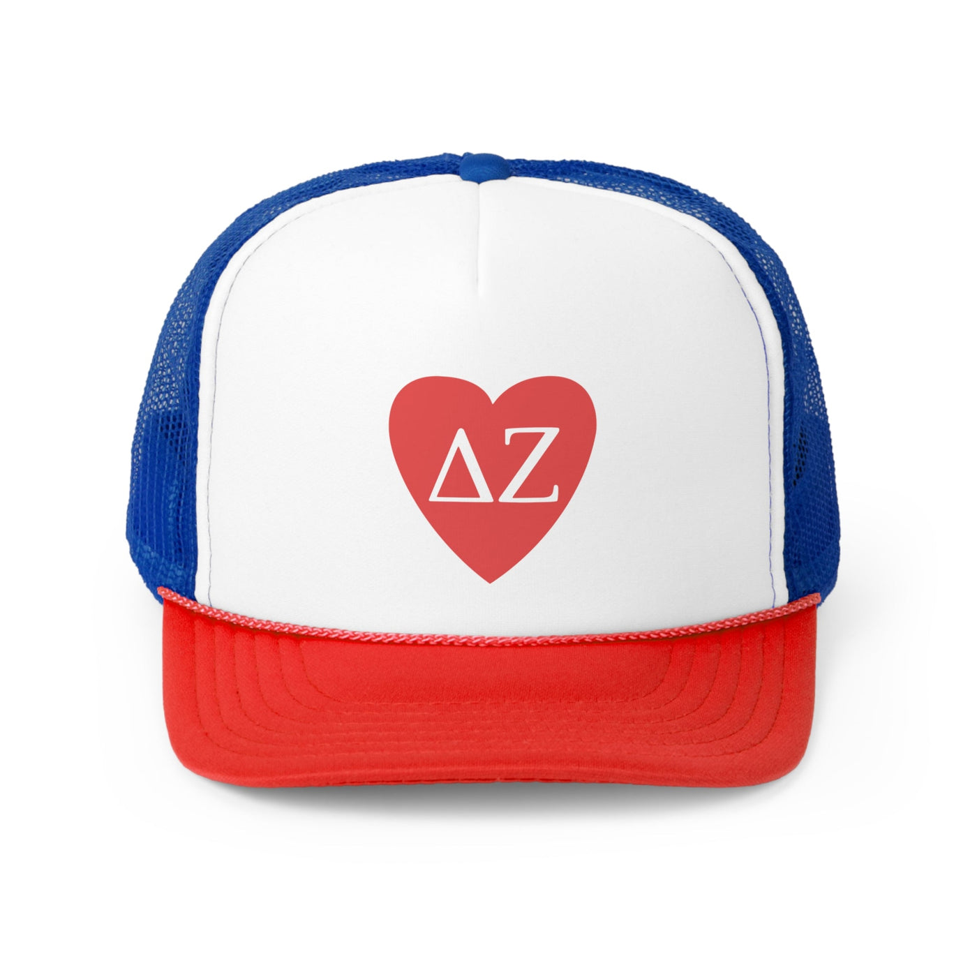 Delta Zeta Heart Letters Sorority Foam Trucker Hat