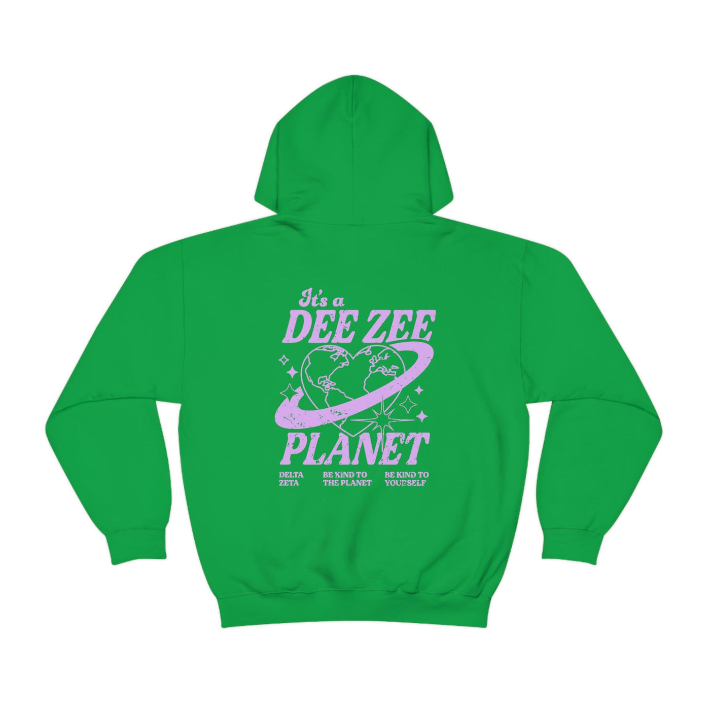 Delta Zeta Planet Hoodie | Be Kind to the Planet Trendy Sorority Hoodie