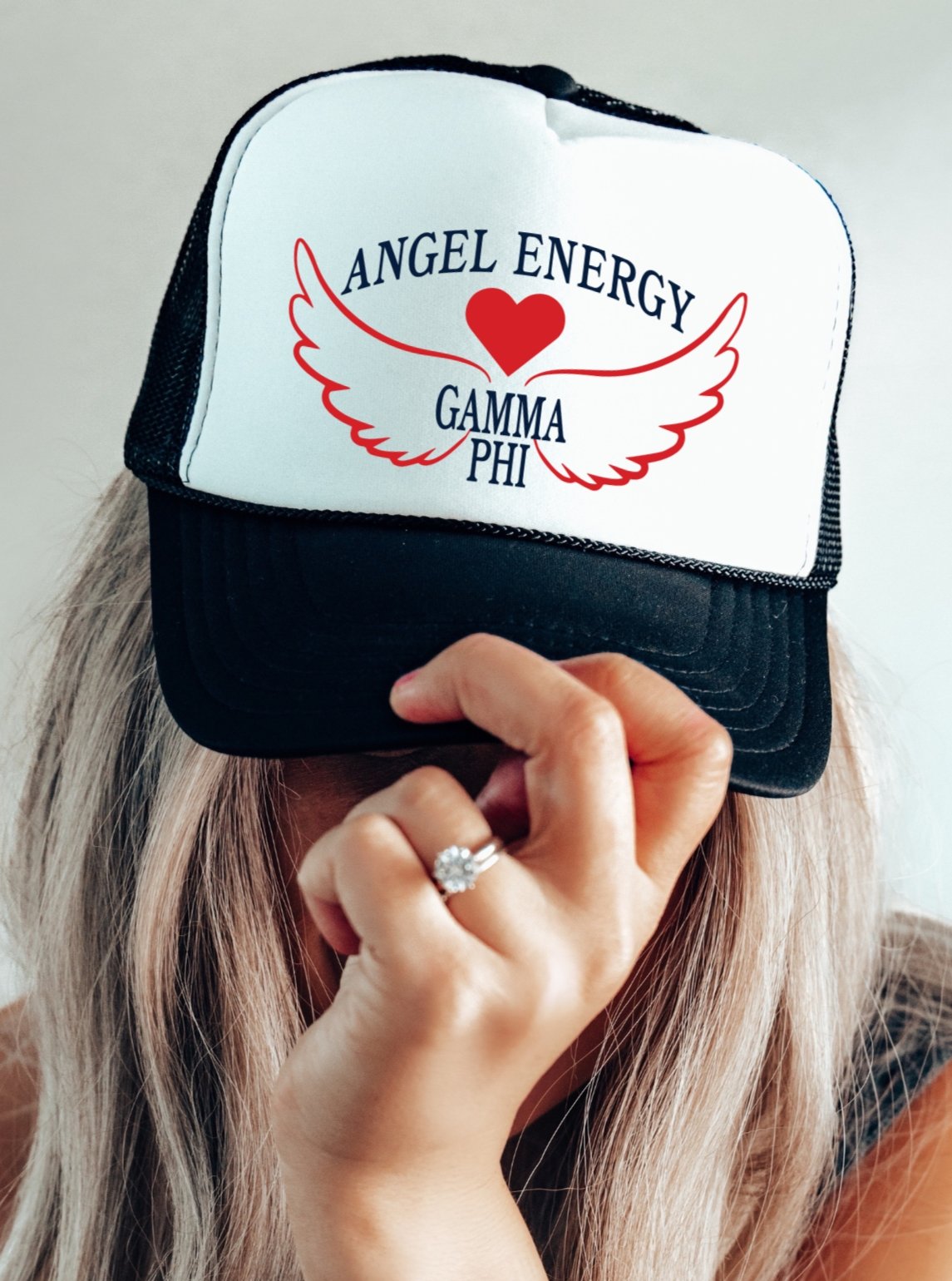Gamma Phi Beta Angel Energy Foam Trucker Hat
