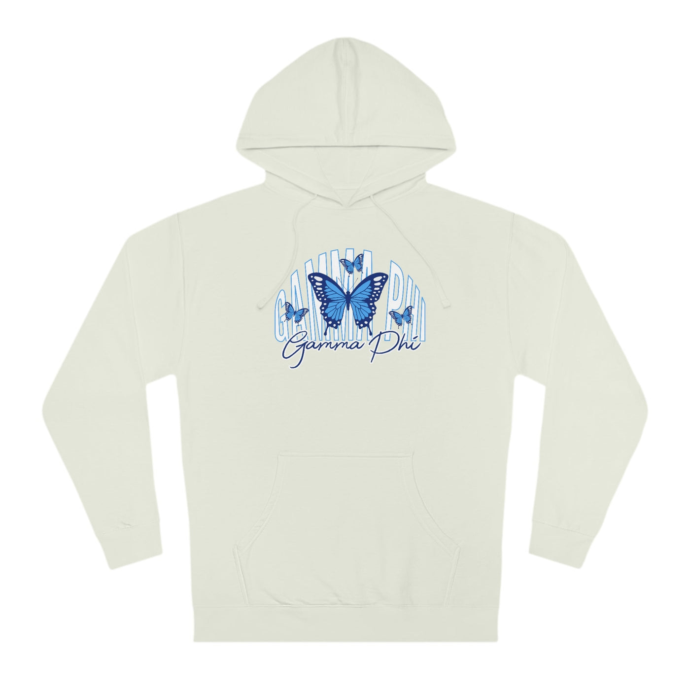Gamma Phi Beta Baby Blue Butterfly Cute Sorority Sweatshirt