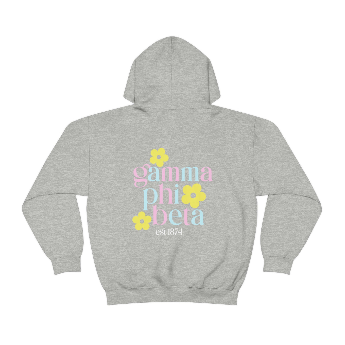 Gamma Phi Beta Flower Sweatshirt, GPhi Sorority Hoodie