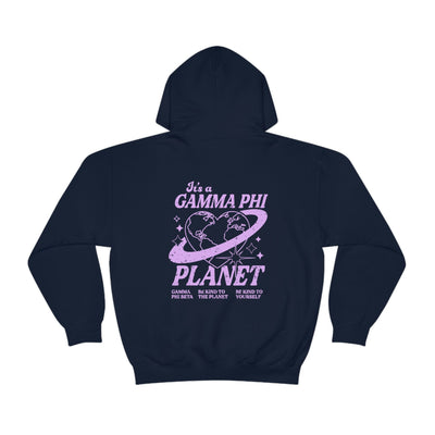 Gamma Phi Beta Planet Hoodie | Be Kind to the Planet Trendy Sorority Hoodie