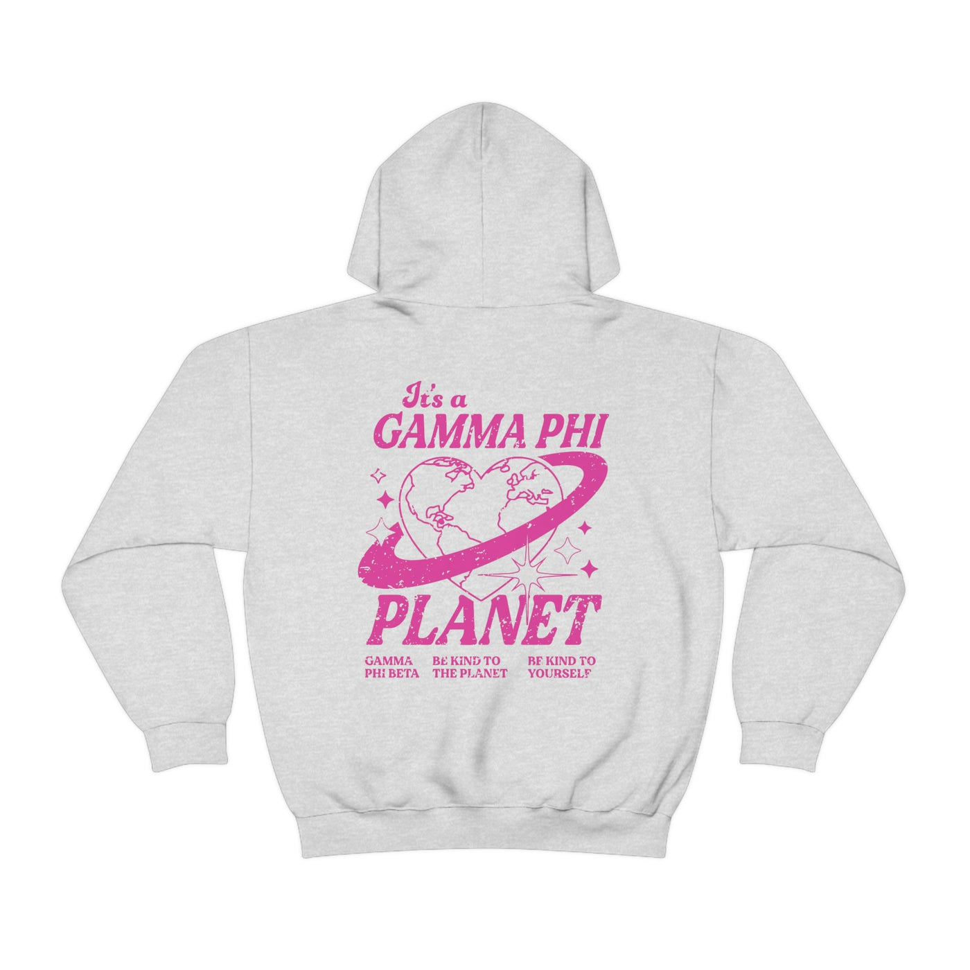 Gamma Phi Beta Planet Hoodie | Be Kind to the Planet Trendy Sorority Hoodie | Greek Life Sweatshirt | Trendy Sorority Sweatshirt