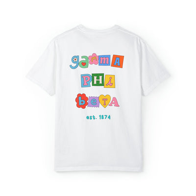 Gamma Phi Beta Scrapbook Sorority Comfy T-shirt