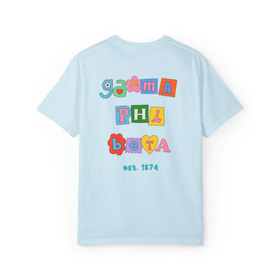 Gamma Phi Beta Scrapbook Sorority Comfy T-shirt