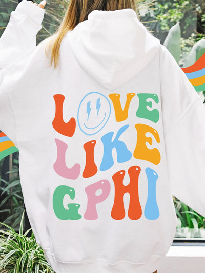 Gamma Phi Beta Soft Sorority Sweatshirt | Love Like GPhi Sorority Hoodie