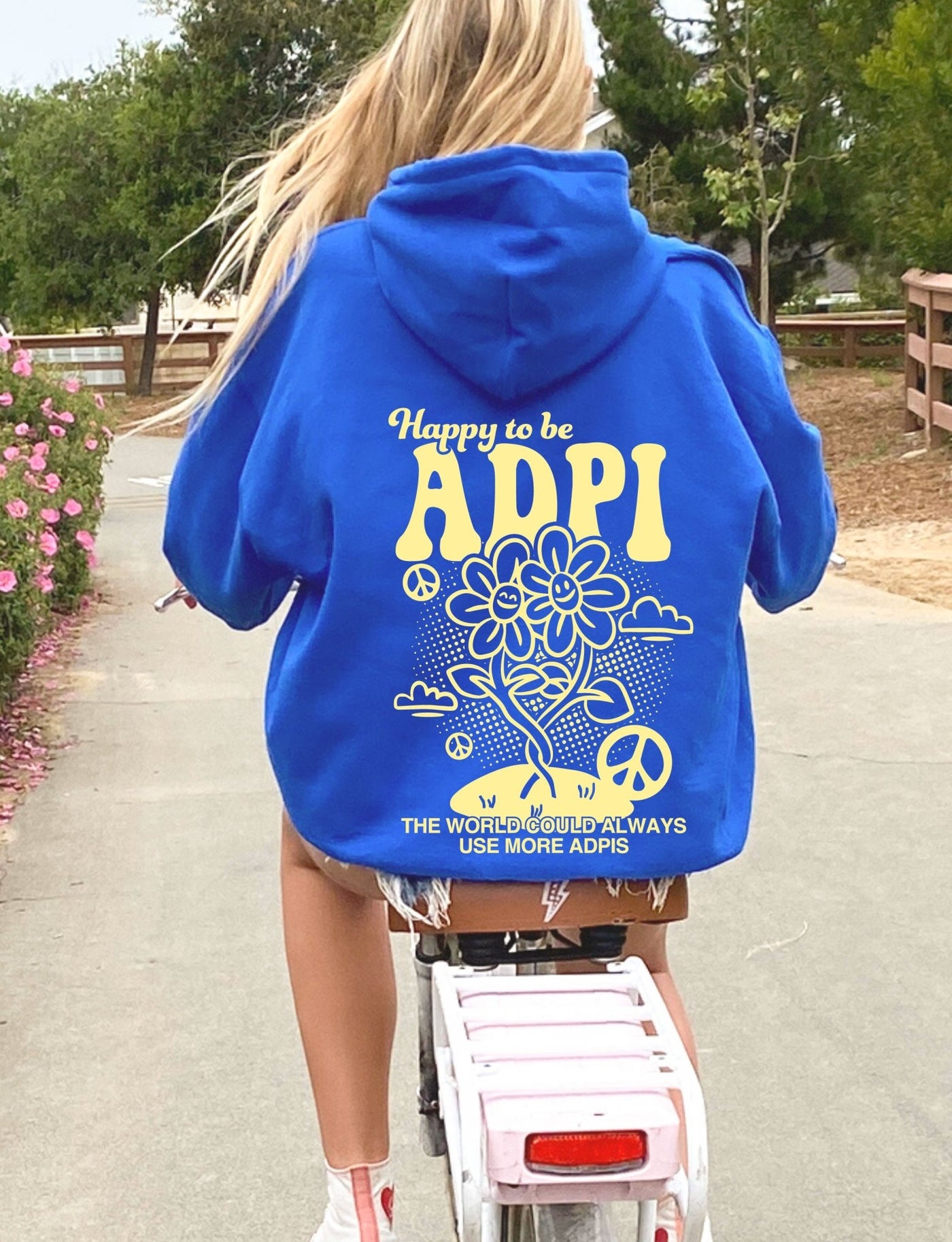 Happy to Be ADPi Sorority Sweatshirt | Trendy Alpha Delta Pi Sorority Hoodie