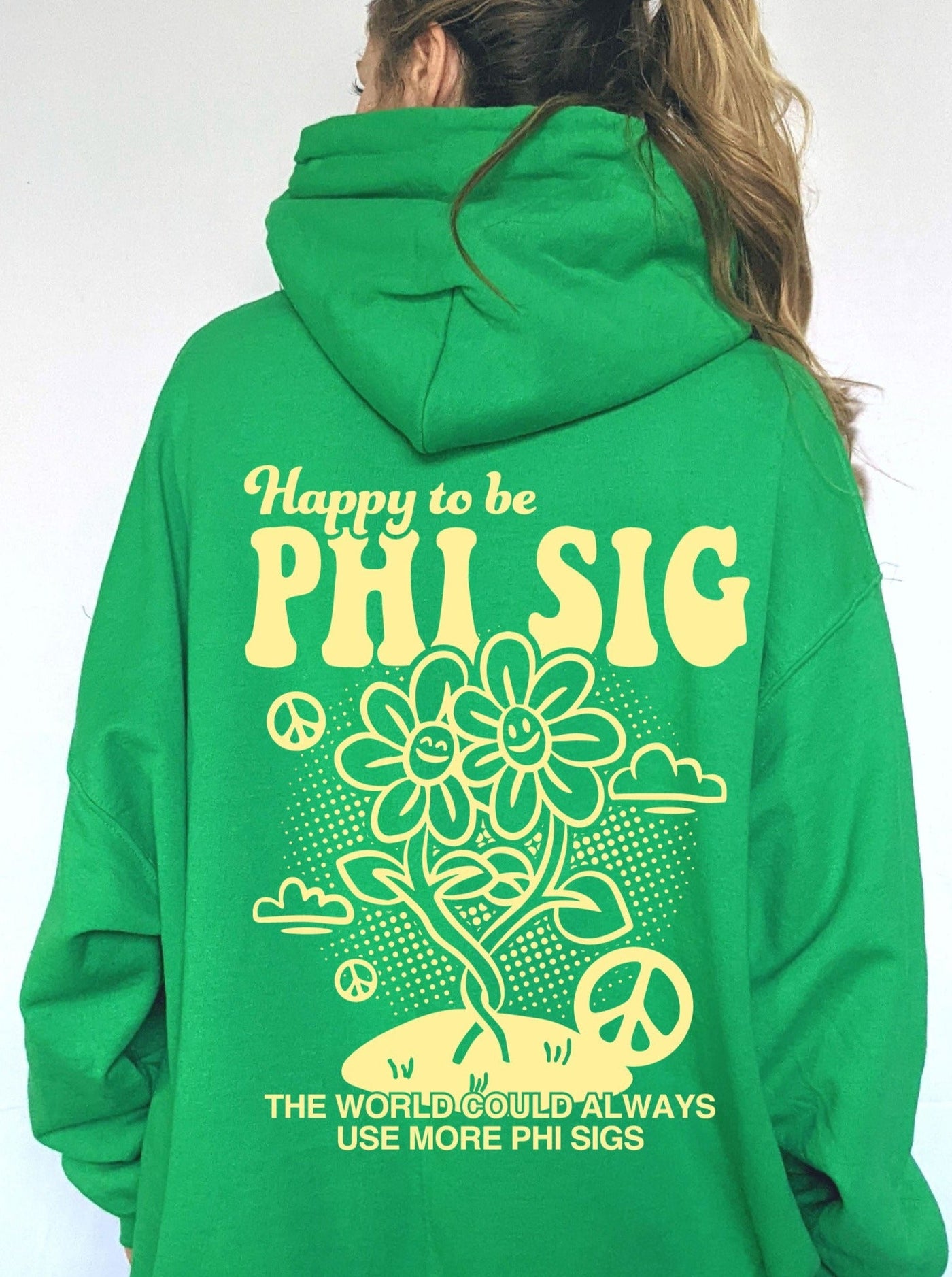 Happy to Be Phi Sig Sorority Sweatshirt | Phi Sigma Sigma Trendy Sorority Hoodie