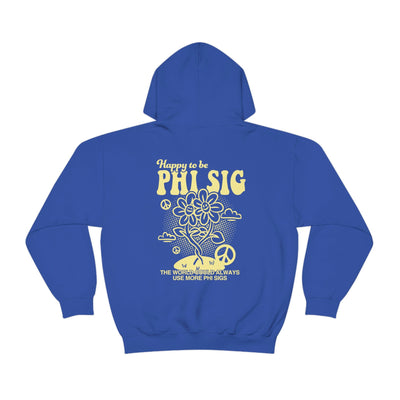 Happy to Be Phi Sig Sorority Sweatshirt | Phi Sigma Sigma Trendy Sorority Hoodie