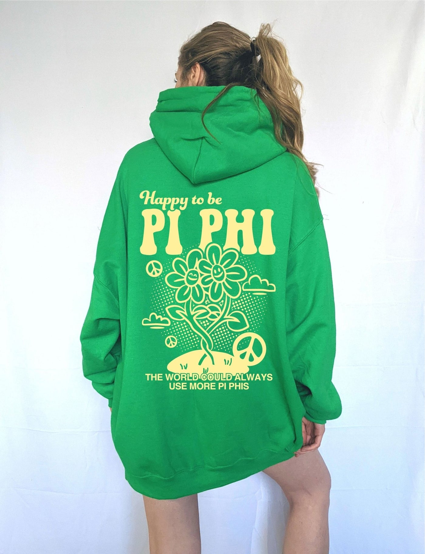 Happy to Be Pi Phi Sorority Sweatshirt | Pi Beta Phi Trendy Sorority Hoodie