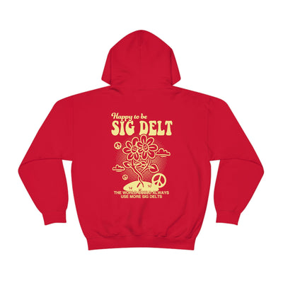 Happy to Be Sig Delt Sorority Sweatshirt | Sigma Delta Tau Trendy Sorority Hoodie