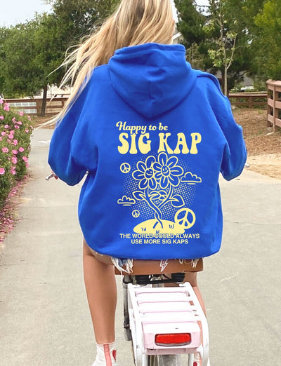 Happy to Be Sig Kap Sorority Sweatshirt | Sigma Kappa Trendy Sorority Hoodie