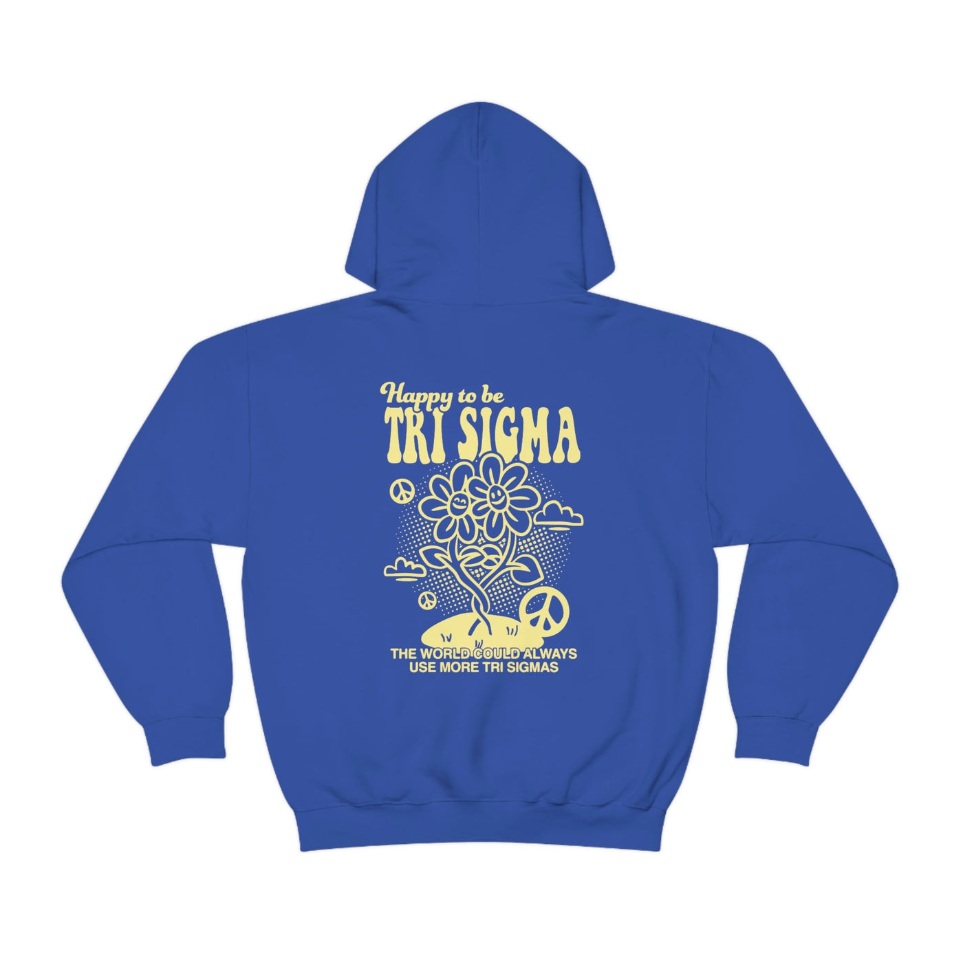 Happy to Be Tri Sigma Sorority Sweatshirt | Sigma Sigma Sigma Trendy Sorority Hoodie