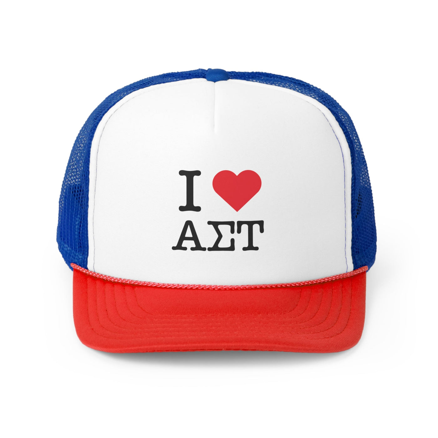 I Heart Alpha Sigma Tau Sorority Foam Trucker Hat