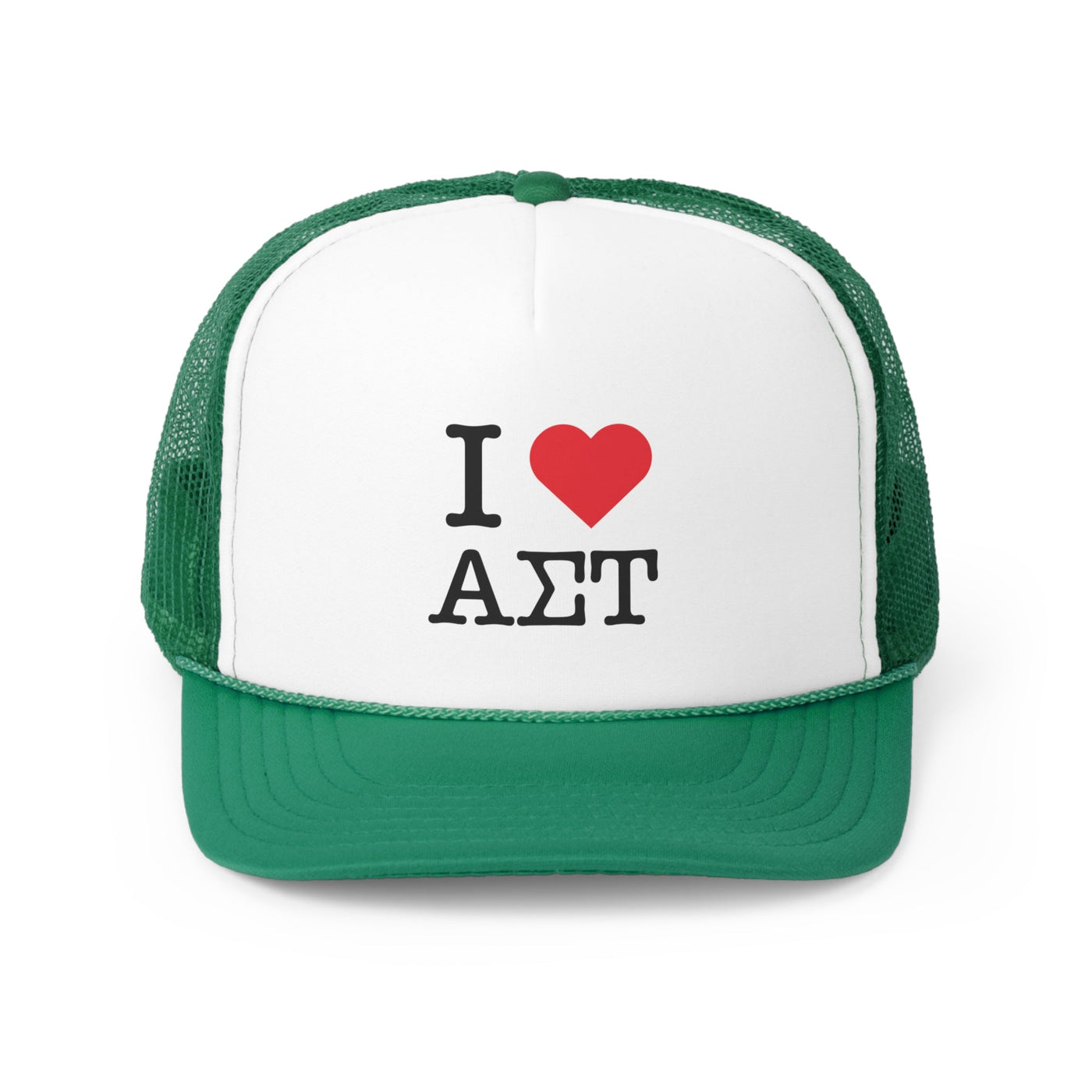 I Heart Alpha Sigma Tau Sorority Foam Trucker Hat