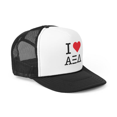 I Heart Alpha Xi Delta Sorority Foam Trucker Hat
